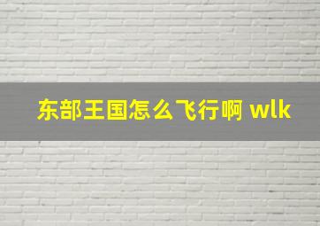 东部王国怎么飞行啊 wlk